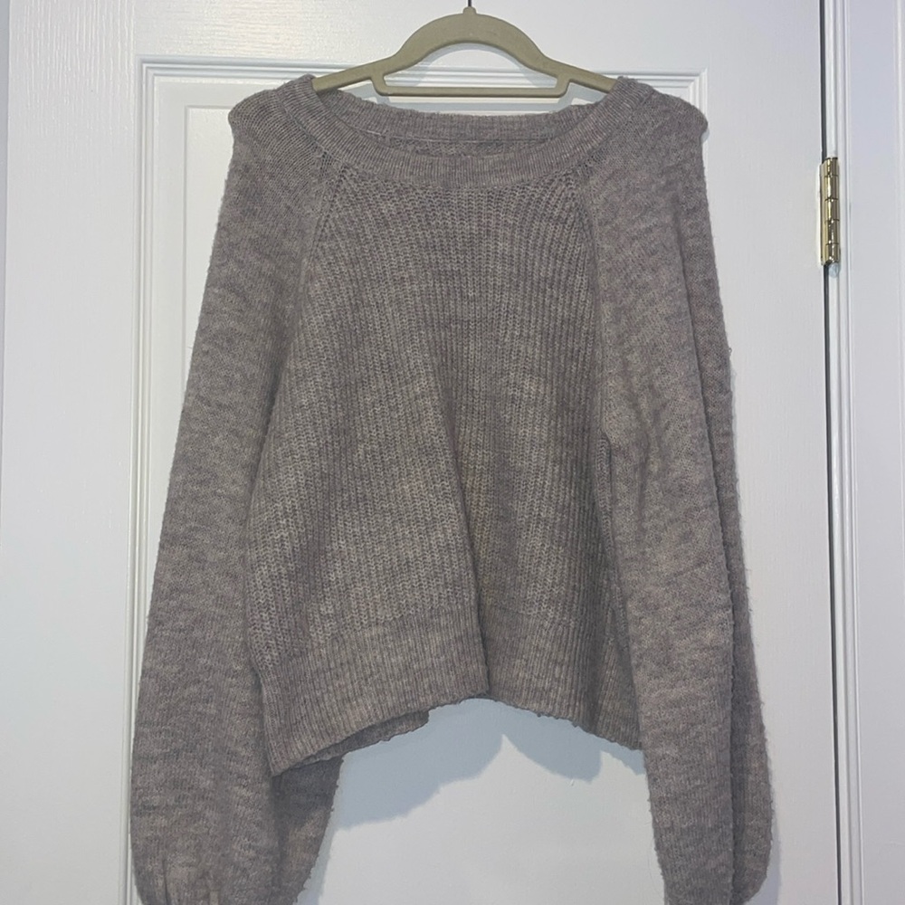 Top shop gray sweater